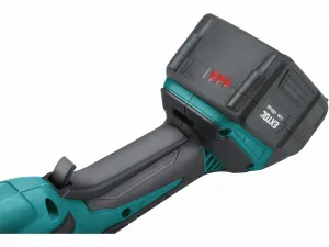 EXTOL INDUSTRIAL 8791842 Brúska uhlová akumulátorová Share20V, 125mm, bezuhlíkový motor, 1x 4Ah Li-ion, 2,4A nabíjačka, M14