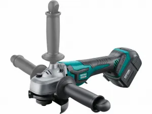 EXTOL INDUSTRIAL 8791842 Brúska uhlová akumulátorová Share20V, 125mm, bezuhlíkový motor, 1x 4Ah Li-ion, 2,4A nabíjačka, M14