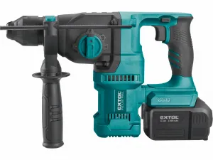 EXTOL INDUSTRIAL 8791816 Vŕtacie kladivo akumulátorové Share20V, 1x 4Ah Li-ion, 2,4A nabíjačka, SDS-plus, 2,6J