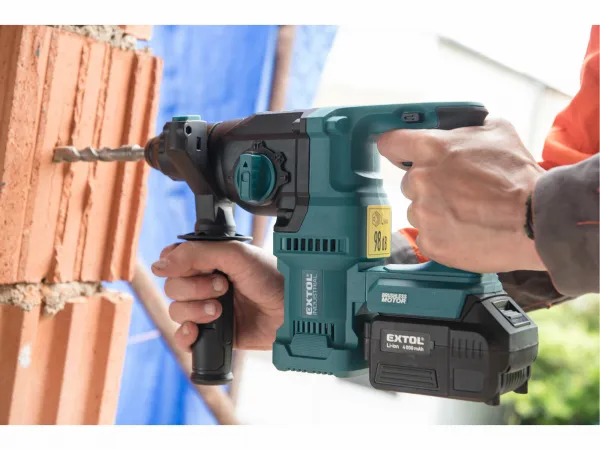 EXTOL INDUSTRIAL 8791816 Vŕtacie kladivo akumulátorové Share20V, 1x 4Ah Li-ion, 2,4A nabíjačka, SDS-plus, 2,6J
