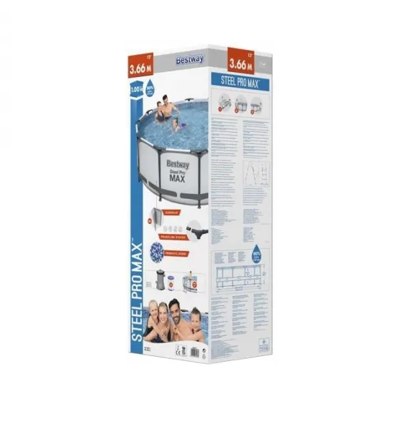 Záhradný regál Bestway 366 x 100 cm Bazén 56418