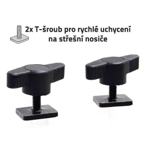 Compass Uzamykateľný strešný nosič bicykla ALU - FIX TÜV, 132 cm