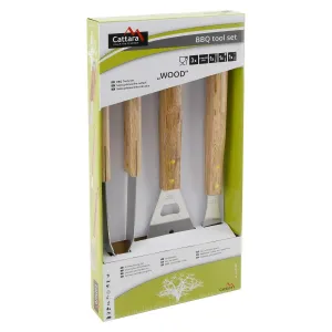 Súprava grilovacieho náradia WOOD - 3 ks