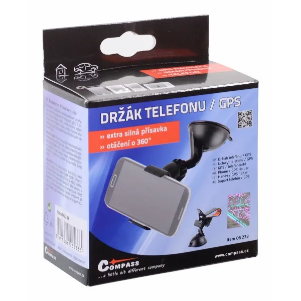 Držiak na telefón - GPS, na prísavku CLIPS