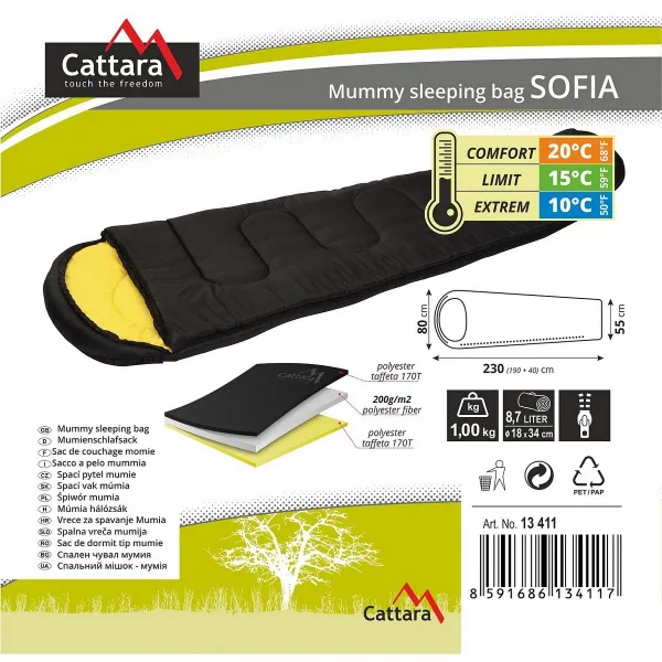 Spacák Cattara SOFIA múmia 10°C