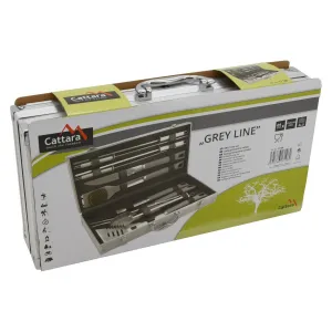 Sada grilovacieho náradia GREY LINE - 11 ks, ALU kufrík