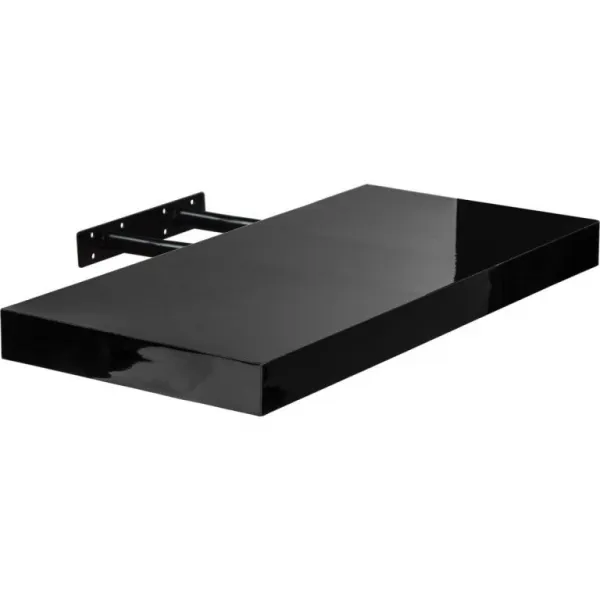 STILISTAVOLATO 31045 Nástenná polica - lesklá čierna 50 cm