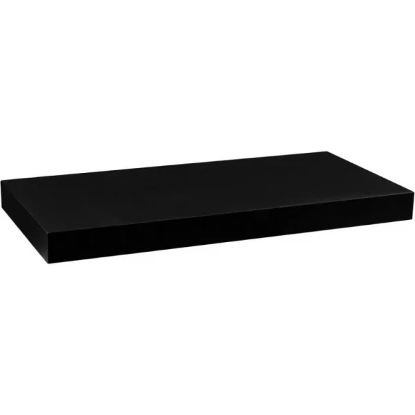 STILISTA VOLATO 31073 Nástenná polica - matná čierna 110 cm