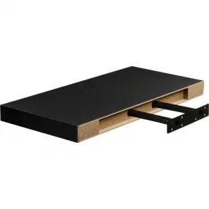 STILISTA VOLATO 31073 Nástenná polica - matná čierna 110 cm