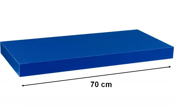 STILISTA VOLATO 31055 Nástenná polica - modrá 70 cm
