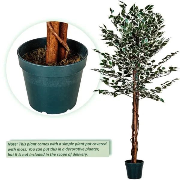 PLANTASIA 27406 Umelý strom rastlina - fikus - 160 cm
