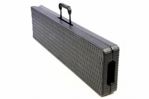 Garthen 39509 Záhradný set lavice a stôl v ratanovej optike - čierna