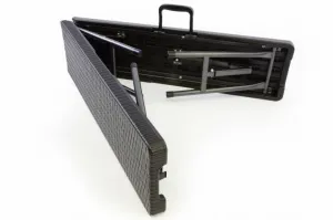 Garthen 39509 Záhradný set lavice a stôl v ratanovej optike - čierna
