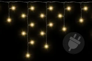 Nexos 211 Vianočný svetelný dážď 72 LED teple biela - 2,7 m