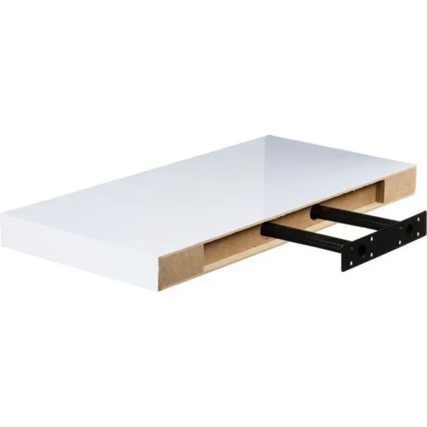 STILISTA VOLATO 31079 Nástenná polica - lesklá biela 110 cm