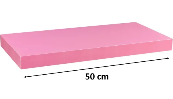STILISTA VOLATO 31043 Nástenná polica - ružová 50 cm