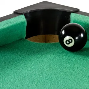 GamesPlanet® 40542 Mini pool biliard s príslušenstvom 92 x 52 x 19 cm, hnedá