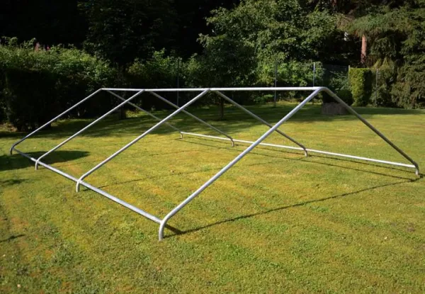 Garthen 412 Záhradný stan - biela / červená, 4 x 6 m