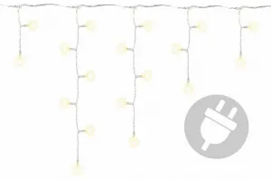 Nexos 211 Vianočný svetelný dážď 72 LED teple biela - 2,7 m