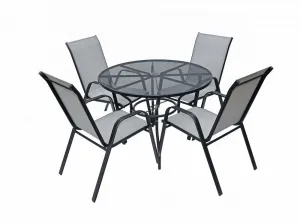 Záhradný stôl Stvorec Zwmt-60 čierny
