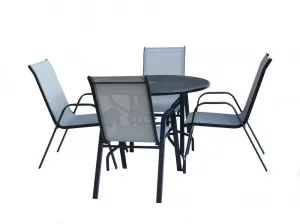 Záhradný stôl Stvorec Zwmt-60 čierny