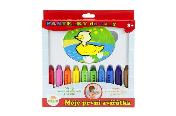 Moje prvé zvieratká MPZ do vane 10 ks s hubkou v krabičke 21x22x3cm