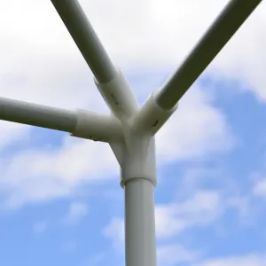 Garthen 590 Záhradný párty stan - biely 3 x 3 m + 2 bočné steny