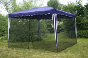 Moskytiéra na záhradný párty stan 3 x 3 m ČIERNA