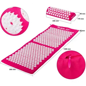 MOVIT 40902 Akupresúrna podložka s vankúšom 130 x 50 cm - ružová