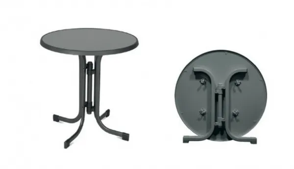 Kovový stôl Pizarra 85 cm