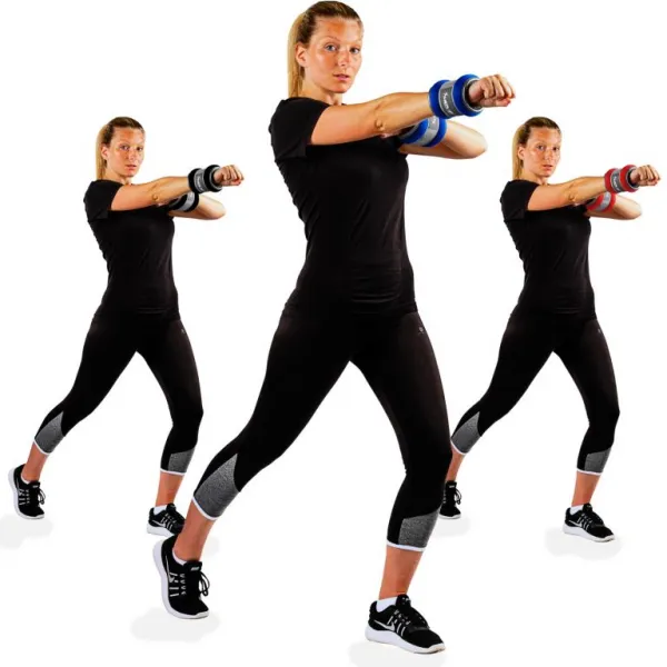 MOVIT neoprénové záťažové reflexné manžety, 2 x 2 kg