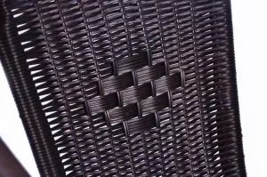Garthen 27261 Set 4 ks polyratanová záhradná stolička - tmavo hnedá