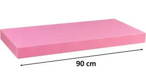 Nástěnná police STILISTA VOLATO - růžová 90 cm