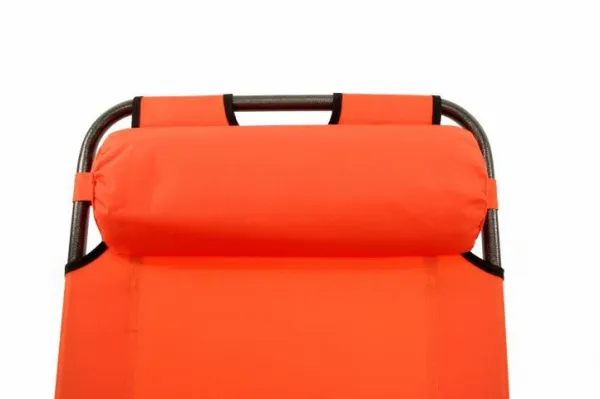 Garthen 29464 Skladacie záhradné lehátko - oranžová