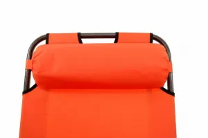 Garthen 29464 Skladacie záhradné lehátko - oranžová