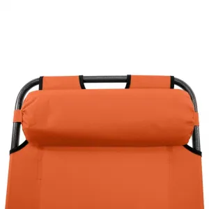 Garthen 29464 Skladacie záhradné lehátko - oranžová