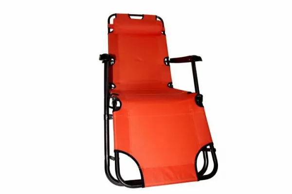 Garthen 29464 Skladacie záhradné lehátko - oranžová