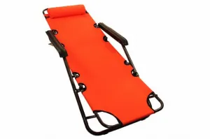 Garthen 29464 Skladacie záhradné lehátko - oranžová