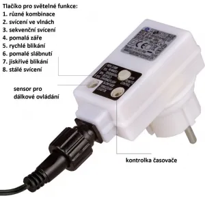 VOLTRONIC Vianočná reťaz 40 m, 400 LED, farebná