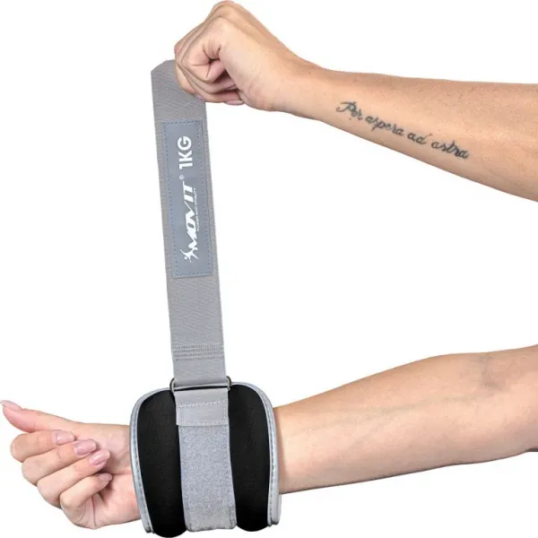 Neoprénové záťažové reflexné manžety 2 x 2 kg