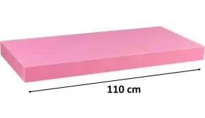 Nástěnná police STILISTA VOLATO - růžová 110 cm