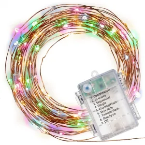 Nexos 41711 LED osvetlenie - medený drôt, 100 LED, farebné