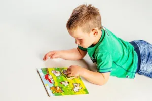 Teddies 00512015 Vkládačka Moje první zvířátka 6 ks