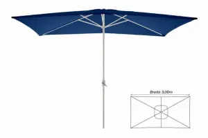 Garthen 6307 Slnečník obdĺžnikový 2x3 m - modrý
