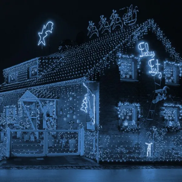 VOLTRONIC® 59753 Vianočné LED osvetlenie 5 m - studená biela 50 LED + ovládač