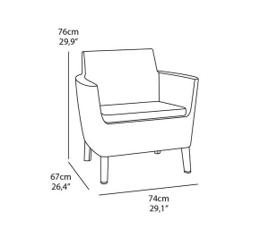 Allibert Salema Set - grafit