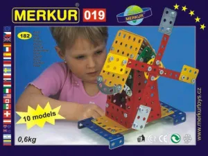 MERKUR Mlyn 019 Stavebnica 10 modelov 182ks v krabici 26x18x5cm