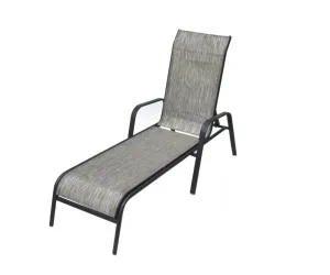 Rojaplast ZWC-52 Záhradné lehátko kovové sivé