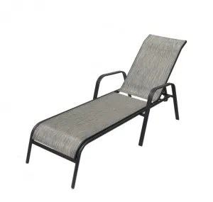 Rojaplast ZWC-52 Záhradné lehátko kovové sivé