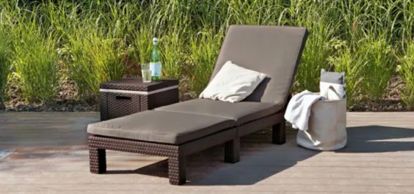 Allibert Daytona lehátko - hnedé